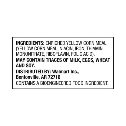 (4 pack) Great Value Enriched Yellow Corn Meal, 80 oz