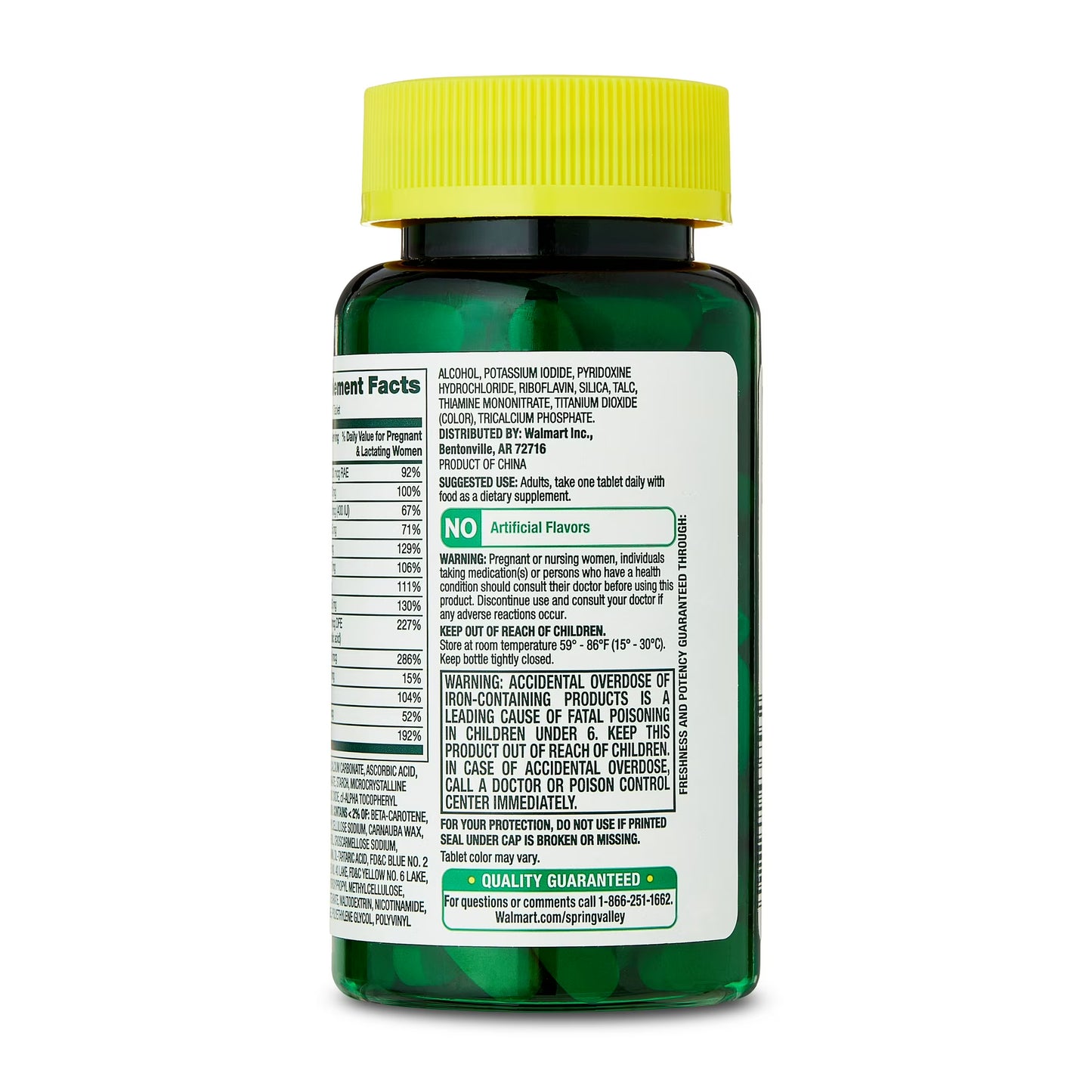 (3 pack) Spring Valley Prenatal Multivitamin/Multimineral for Pregnant and Nursing Women Dietary Supplement Tablets, 100 Count