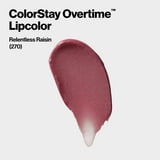 Revlon ColorStay Overtime Longwearing Gloss Lipstick with Vitamin E, 270 Relentless Raisin, 0.07 fl oz