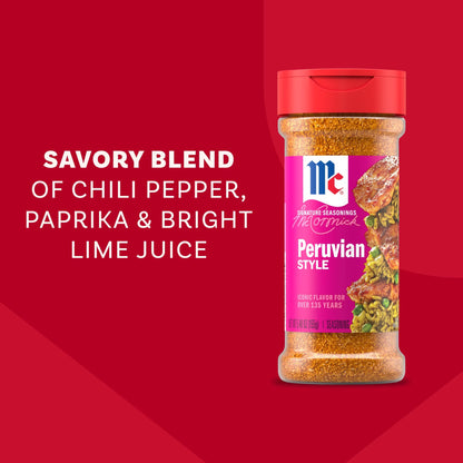 McCormick Peruvian Style Seasoning, 5.48 oz Bottle