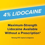 Aspercreme Max Strength Topical Numbing Pain Reliever Roll-on Liquid, 4% Lidocaine, Odor Free, 2.5 fl oz
