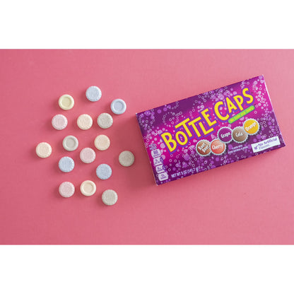 Bottle Caps, Soda Pop Flavored Candy, 5 oz Theater Box