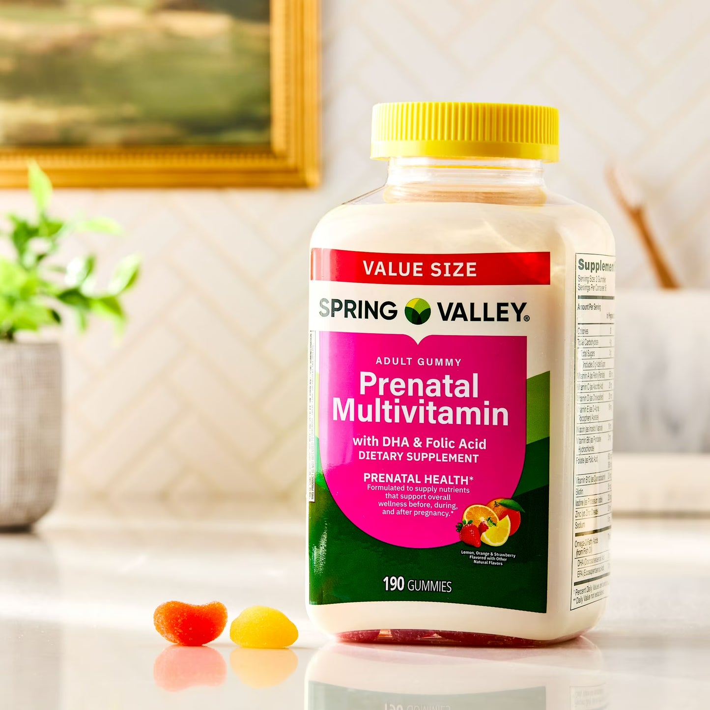 (2 pack) Spring Valley Prenatal Adult Gummy Supplement Value Size, 190 Count