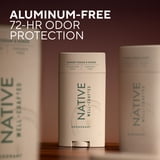 Native Aluminum Free Deodorant for Men, Sunset Cedar & Suede, Well-Crafted, 3.1 oz