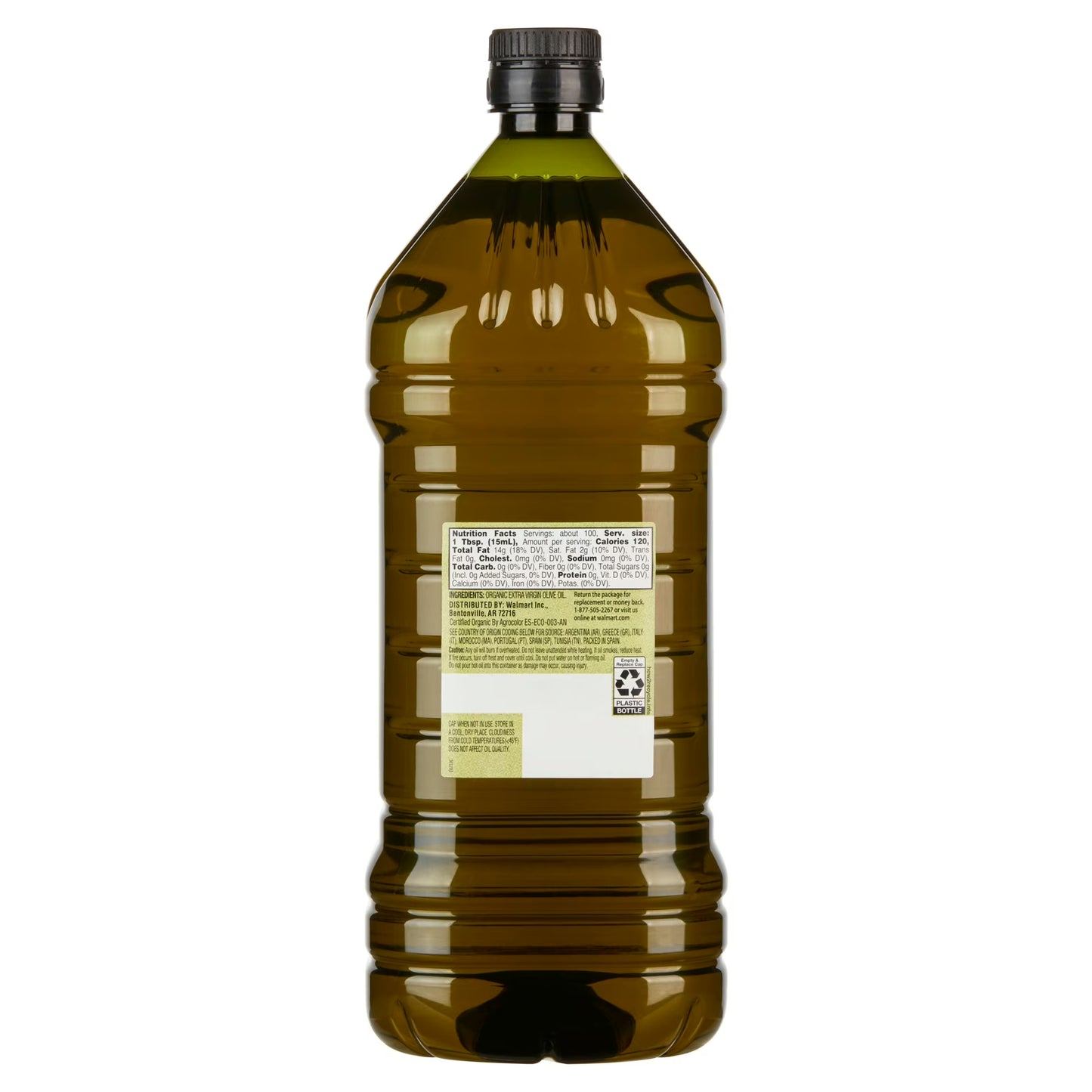 Great Value Organic Extra Virgin Olive Oil, 51 fl oz