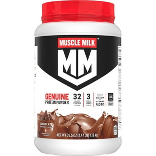 Muscle Milk Genuine 32g Whey Protein Powder, Vanilla Cream, 2.47 lbs.