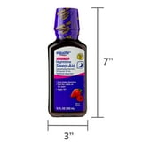 Equate Alcohol-Free Nighttime Sleep Aid Diphenhydramine 50 mg Liquid, Berry Flavor,12 fl oz , Compare to VICKS ZzzQuil Nighttime Sleep-Aid Active Ingredient
