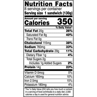 Jimmy Dean Frozen Breakfast Sandwich, Sausage Egg & Cheese English Muffin, 8 Count