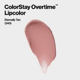 Revlon ColorStay Overtime Longwearing Gloss Lipstick with Vitamin E, 340 Eternally Tan, 0.07 fl oz