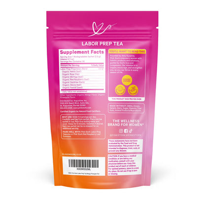 Pink Stork Organic Red Raspberry Leaf Tea - Mango Pineapple, 15 Sachets