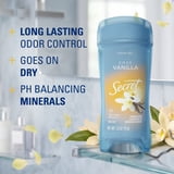 Secret Fresh Antiperspirant Deodorant for Women, Clear Gel, Cozy Vanilla Scent, 2.6 oz