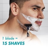 Gillette Mach3 Razor Blade Refill ,Manual Razor Men , 4 count