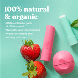 eos 100% Natural & Organic Lip Balm- Vanilla Bean, 0.14 oz, 2-Pack