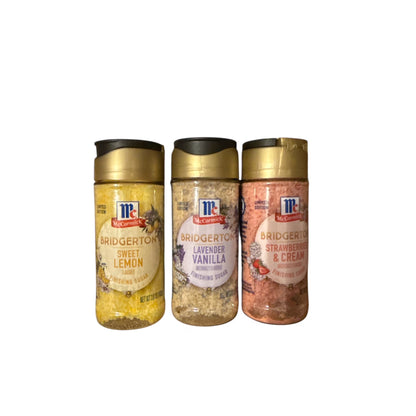 3 Limited Edition Bridgerton Lady Whistledown McCormick Finishing Sugars