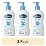 (3 pack) Cetaphil Baby Moisturizing Shampoo and Body Wash with Aloe Vera&nbsp;and Natural Calendula, 13.5 fl oz