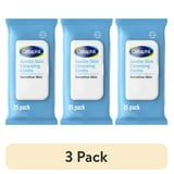 (3 pack) Cetaphil Gentle Skin Cleansing Cloths, 25 ct, Fragrance Free Face and Body Wipes