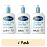 (3 pack) Cetaphil Face Wash Hydrating Gentle Skin Cleanser for Dry to Normal Sensitive Skin, 20 oz