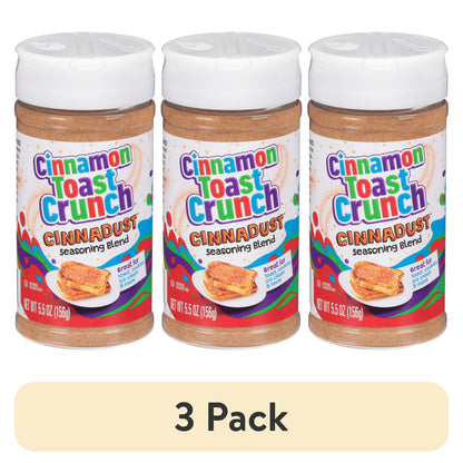 (3 pack) Cinnamon Toast Crunch Cinnadust Blend 5.5 ounce bottle