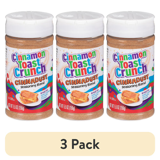 (3 pack) Cinnamon Toast Crunch Cinnadust Blend 5.5 ounce bottle