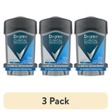 (3 pack) Degree Men Clinical Strength Antiperspirant Deodorant 96-Hour Sweat and Odor Protection Clean Soft Solid 5x Types of Sweat, 1.6 oz