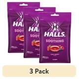 (3 pack) HALLS Soothing Cool Berry Throat Drops, FSA/HSA Eligible, 25 Drops