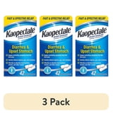 (3 pack) Kaopectate Multi-Symptom Anti-Diarrheal & Upset Stomach Reliever, 42 Caplet