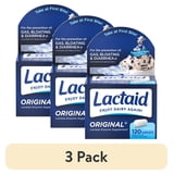 (3 pack) Lactaid Original Strength 9000 FCC Lactase Enzyme Caplets, Lactose Intolerance, 120 Count