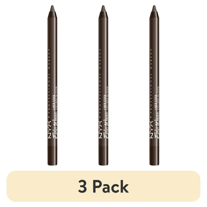 (3 pack) NYX Professional Makeup Epic Wear Liner Sticks, Long-Lasting Waterproof Eyeliner Pencil, Deepest Brown, 1 Count