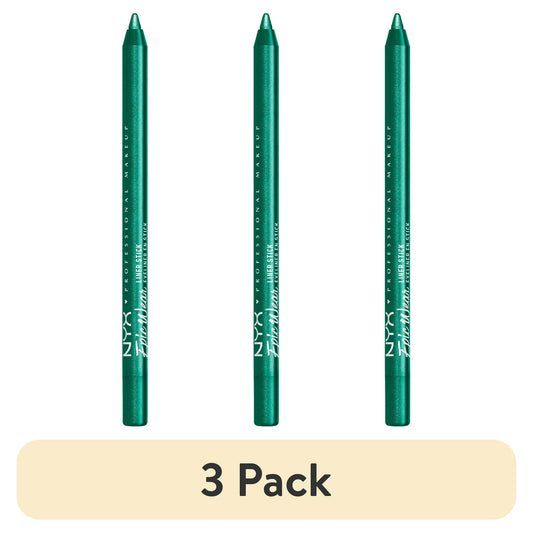 (3 pack) NYX Professional Makeup Epic Wear Liner Sticks, Long-Lasting Waterproof Eyeliner Pencil, Intense Teal, 1 Count