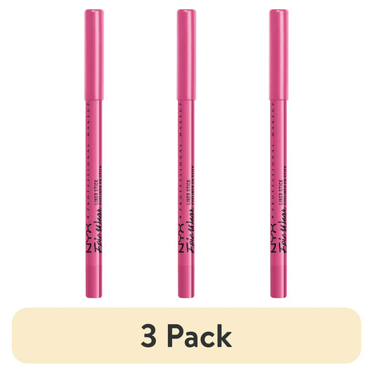 (3 pack) NYX Professional Makeup Epic Wear Liner Sticks, Long-Lasting Waterproof Eyeliner Pencil, Pink Spirit, 1 Count