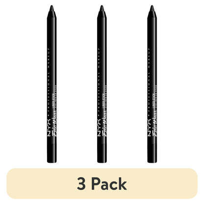 (3 pack) NYX Professional Makeup Epic Wear Liner Sticks, Long-Lasting Waterproof Eyeliner Pencil, Pitch Black, 1 Count