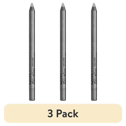(3 pack) NYX Professional Makeup Epic Wear Liner Sticks, Long-Lasting Waterproof Eyeliner Pencil, Silver Lining, 1 Count
