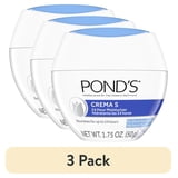 (3 pack) POND’S Crema S, Moisturizing Face Cream for Dry to Very Dry Skin – 1.75 oz
