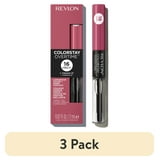 (3 pack) Revlon ColorStay Overtime Longwearing Gloss Lipstick with Vitamin E, 005 Infinite Raspberry, 0.07 fl oz