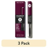 (3 pack) Revlon ColorStay Overtime Longwearing Gloss Lipstick with Vitamin E, 500 Limitless Black Cherry, 0.07 fl oz