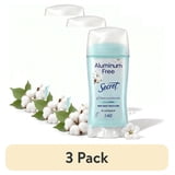 (3 pack) Secret Aluminum Free Women's Deodorant, Solid, Cotton, 2.4 oz