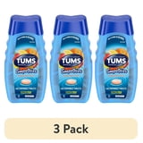(3 pack) Tums Smoothies Extra Strength Heartburn Relief Chewable Antacid Tablets, Fruit, 140 Count