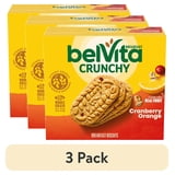 (3 pack) belVita Breakfast Bars Biscuits, Cranberry Orange, 5 Packs (4 Biscuits Per Pack)
