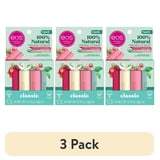 (3 pack) eos 100% Natural & Organic Lip Balm- Strawberry, Mint, Pomegranate, Vanilla, 0.14 oz, 4 Pack