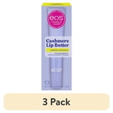 (3 pack) eos Cashmere Lip Butter, Vanilla Cashmere, Smooth & Hydrating Lip Butter with Peptides, 0.35 fl oz