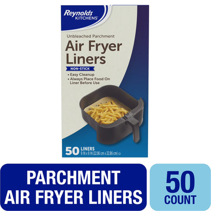 (3 pack) Reynolds Kitchens Parchment Paper Air Fryer Liners, 50 Count