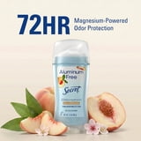 Secret Aluminum Free Women's Deodorant Solid, White Peach, 2.4 oz