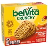 (6 pack) belVita Breakfast Bars Biscuits, Cranberry Orange, 5 Packs (4 Biscuits Per Pack)