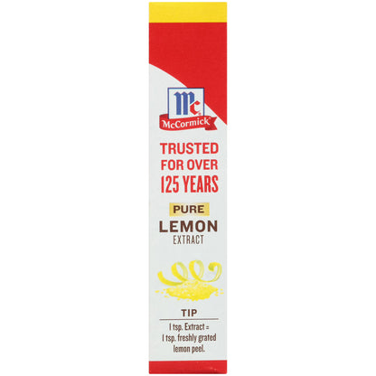 McCormick Non-GMO Gluten Free Pure Lemon Extract, 2.0 fl oz Box