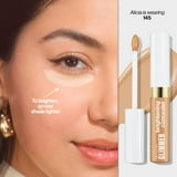 Revlon Glimmer Brightening Liquid Concealer, Buildable Coverage, 145, 0.3 fl oz
