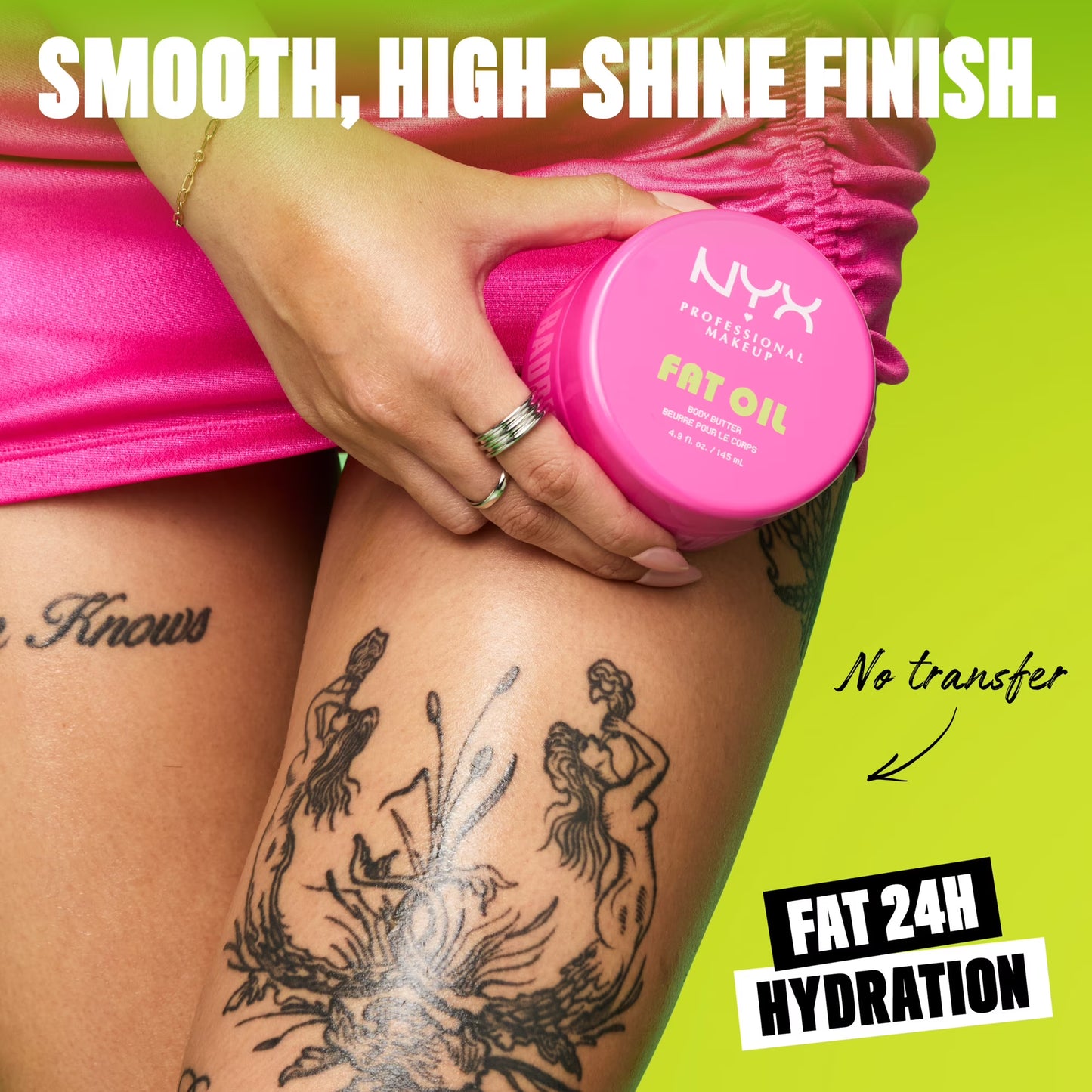 NYX Professional Makeup Fat Oil Whipped Body Butter With Shea Butter, Suga Baddie, 4.9 Fl Oz
