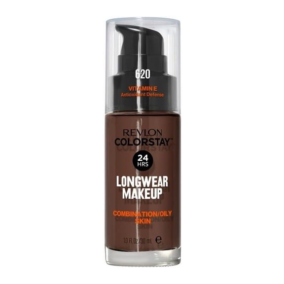 Revlon ColorStay Liquid Foundation Makeup, Matte Finish, Combination/Oily Skin, SPF 15, 620 Java, 1 fl oz