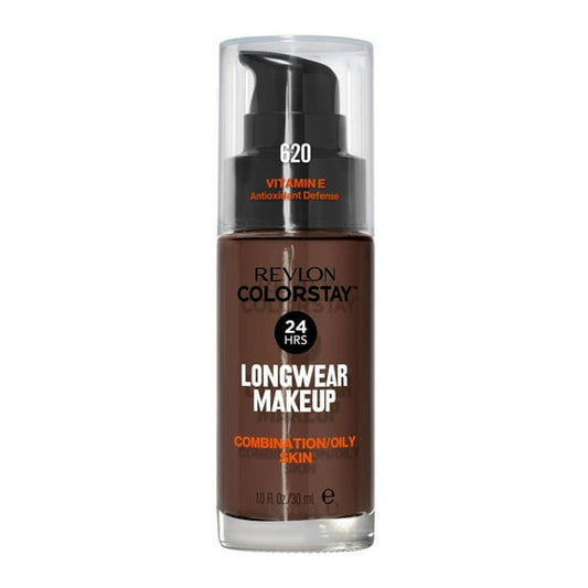 Revlon ColorStay Liquid Foundation Makeup, Matte Finish, Combination/Oily Skin, SPF 15, 620 Java, 1 fl oz