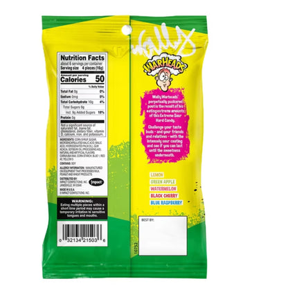 Warheads Extreme Sour Hard Candy, 3.25 oz - 3 Pack