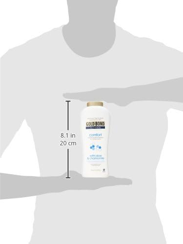 Gold Bond Comfort Body Powder for Men and Women, 10 oz., Talc-Free, Fresh Clean Scent With Aloe & Chamomile (Pack of 2)